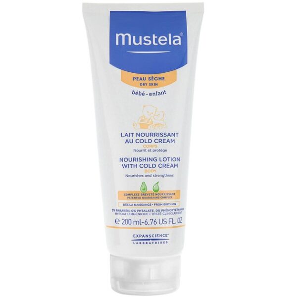 Mustela Nourishing Lotion With Cold Cream Βρεφικό-Παιδικό Γαλάκτωμα Σώματος για Ξηρό Δέρμα 200ml