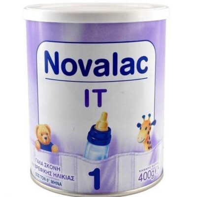 Novalac IT No 1 Γάλα Σε Σκόνη Από Τη Γέννηση Κατάλληλο Για Την Αντιμετώπιση Της Δυσκοιλιότητας 400gr