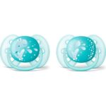 Avent Ορθοδοντική Πιπίλα Σιλικόνης Ultra Soft Εξαιρετικά Απαλή Μπλέ 6-18m SCF226/22