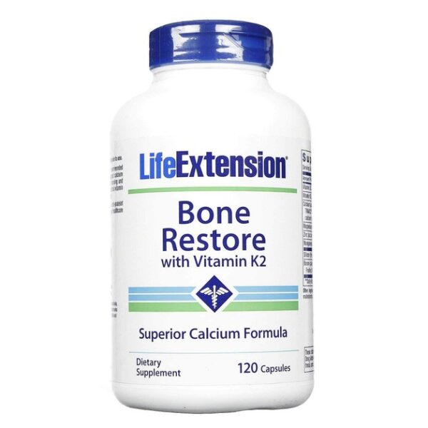 Life Extension Bone Restore With Vitamin K2 120 Caps