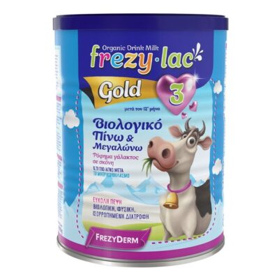 Frezyderm Frezylac Gold 3 Αγελαδινό Βιολογικό Γάλα 3ης Ηλικίας από τον 12ο Μήνα 900gr