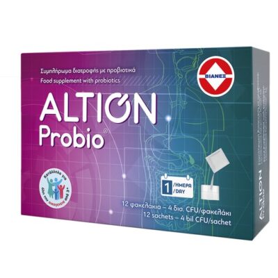 Altion Probio Συμπλήρωμα Διατροφής Προβιοτικών για Γαστρεντερικές Διαταραχές 12 φακελάκια