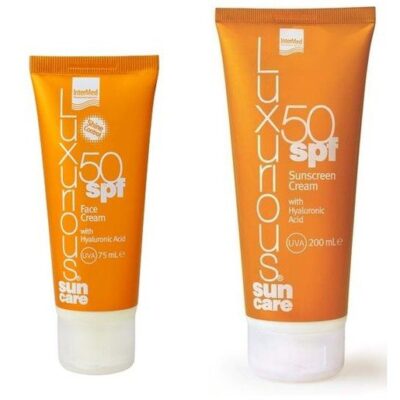 Luxurious Sun Care Face Cream Spf50 Αντηλιακή Προσώπου Υψηλής Προστασίας 75ml &Body Cream Spf50 Αντηλιακό Σώματος 200ml