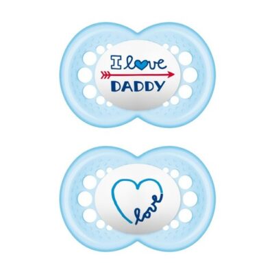 Mam I Love Mummy & Daddy Ορθοδοντική Πιπίλα Σιλικόνης Κωδ 265S από 16+ Μηνών 2 Τεμάχια