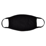 MGO Μάσκα Προσώπου Face Mask Μαύρη Υφασμάτινη Χωρίς Λάστιχο Πολλαπλών Χρήσεων 1 τεμάχιο