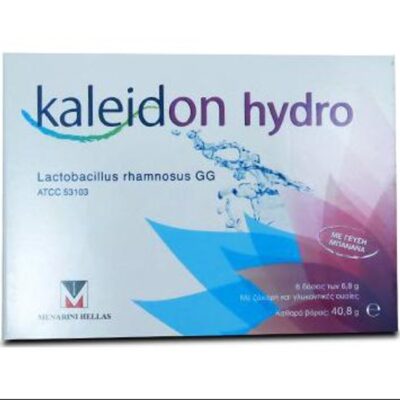 Menarini Kaleidon Hydro Προβιοτικό Συμπλήρωμα Διατροφής το Οποίο Συμβάλλει στην Ισορροπία της Χλωρίδας του Εντέρου 6sachetsx6