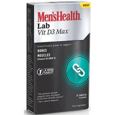 Men's Health Lab Vit D3 Max Για Τη Διατήρηση Της Υγείας Των Οστών Και Των Μυών 12 Caps