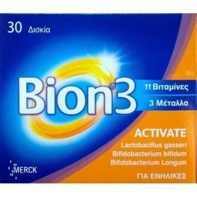 Bion 3 Activate Διατηρεί την Ισορροπία της Εντερικής Χλωρίδας και Ενισχύει την Άμυνα του Οργανισμού 30 δισκία