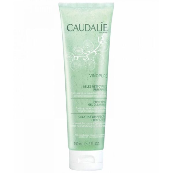 Caudalie Vinopure Purifying Gel Cleanser Καθαρίζει το Δέρμα Χωρίς να το Αφήνει Ξηρό 150ml