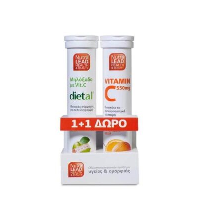 Nutralead Dietal 20 Αναβρ.Δισκία + Δώρο Βιταμίνη C 550mg 20 Αναβρ.Δισκία