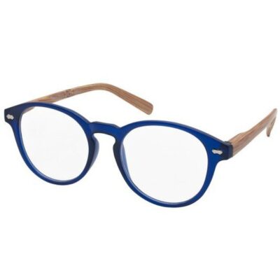 Eyelead Γυαλιά Διαβάσματος Unisex Μπλε με Ξύλινο Βραχίονα Ε185