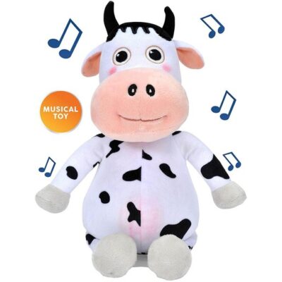 Little Baby Bum Musical Cow Singing Daizy Αγελαδίτσα Μουσική Λούτρινο Παιχνίδι με 4 Τραγουδάκια Εκμάθησης