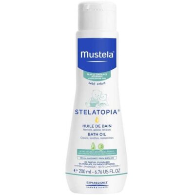 Mustela Stelatopia Bath Oil Βρεφικό-Παιδικό Έλαιο Μπάνιου για Ατοπική Δερματίτιδα 200ml