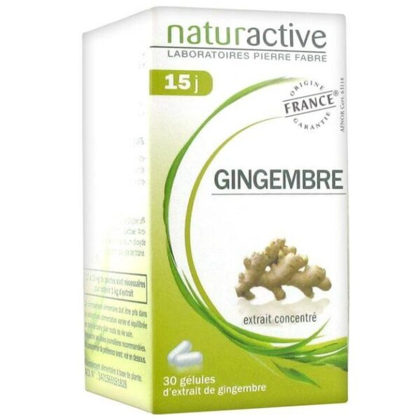Naturactive Πιπερόριζα (Τζίντζερ) Κατάλληλο για την Αντιμετώπιση της Ναυτίας & Ζάλαδας 30caps