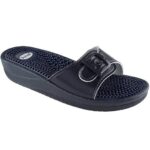 Scholl Shoes New Massage Navy Blue Γυναικεία Ανατομικά Παπούτσια Χαρίζουν Σωστή Στάση & Φυσικό Χωρίς Πόνο Βάδισμα 1 Ζευγάρι