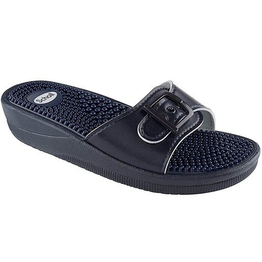 Scholl Shoes New Massage Navy Blue Γυναικεία Ανατομικά Παπούτσια Χαρίζουν Σωστή Στάση & Φυσικό Χωρίς Πόνο Βάδισμα 1 Ζευγάρι
