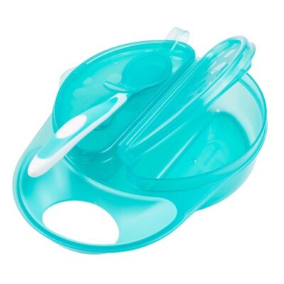 Dr. Brown's Travel Fresh Bowl & Spoon Σετ Μπωλ Φαγητού με Καπάκι & Διαχωριστικό & Κουταλάκι Μαλακό 4m+ TF010