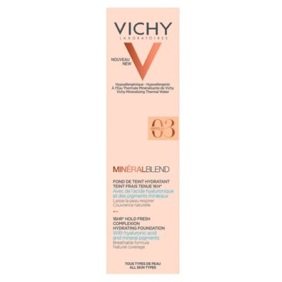 Vichy MineralBlend Make Up Fond de Teint Hydratant Ενυδατικό Foundation για Φυσική Κάλυψη & Επιδερμίδα Γεμάτη Φρεσκάδα 30ml