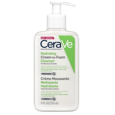 CeraVe Hydrating Cream to Foam Cleanser for Normal to Dry Skin 236ml