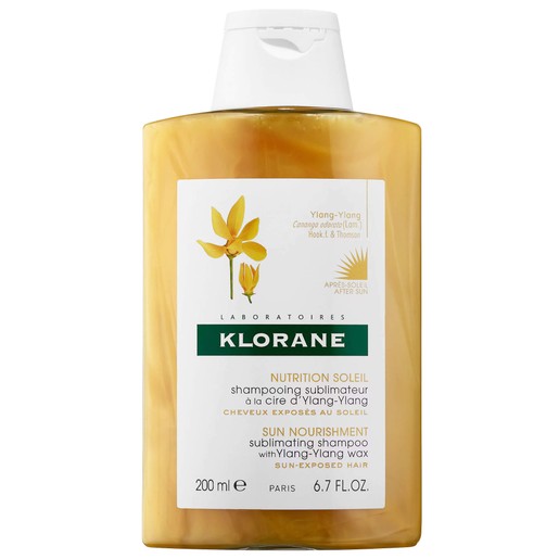 Klorane Shampoo Soin Soleil Ylang Ylang Σαμπουάν Αναδόμησης για Θρέψη & Επανόρθωση Μετά την Έκθεση στον Ήλιο 200ml