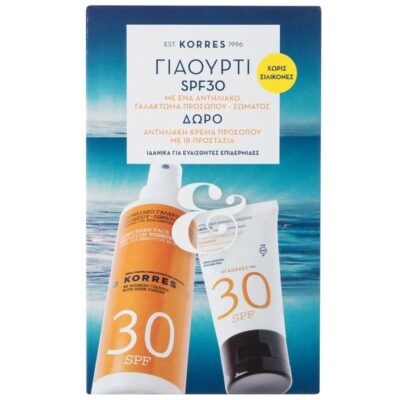 Korres Πακέτο Προσφοράς Face & Body Emulsion Yogurt Spf30 150ml & Δώρο Face Sunscreen Spf30 50ml