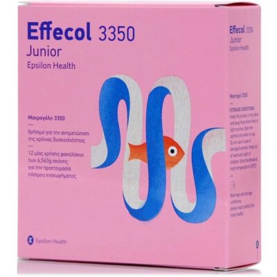 Effecol Junior 3350 Παιδικό Ιατροτεχνολογικό Βοήθημα για την Αντιμετώπιση της Χρόνιας Δυσκοιλιότητας 12 Sachets