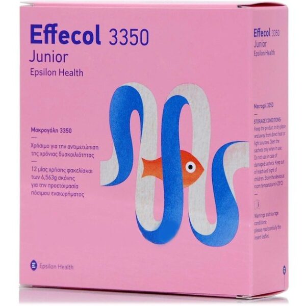 Effecol Junior 3350 Παιδικό Ιατροτεχνολογικό Βοήθημα για την Αντιμετώπιση της Χρόνιας Δυσκοιλιότητας 12 Sachets