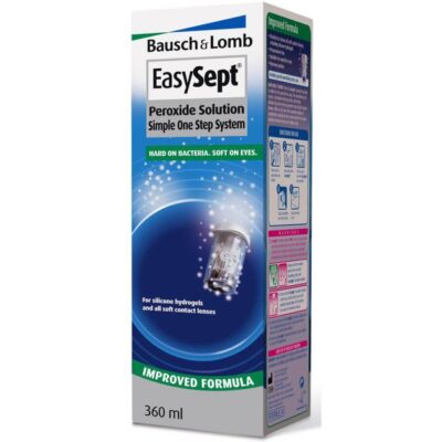 Bausch & Lomb EasySept Διάλυμα Υπεροξειδίου του Υδρογόνου για την Απολύμανση & Φύλαξη Όλων των Μαλακών Φακών Επαφής 360ml