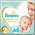 Pampers Premium Care Jumbo Pack No2 (4-8kg) 68 πάνες