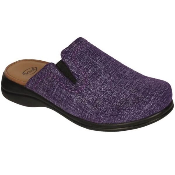 Scholl Shoes New Toffee Μωβ Γυναικείες Ανατομικές Παντόφλες