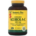 Nature’s Plus Chewable Acerola-C Complex 500mg Συμπλήρωμα Διατροφής για την Ενίσχυση του Ανοσοποιητικού 90tabs