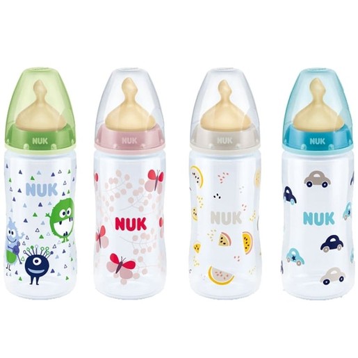 Nuk First Choice Plus Μπιμπερό Πολυπροπυλενίου (PP) με Θηλή Καουτσουκ 300ml