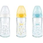 Nuk First Choice Plus Μπιμπερό Γυάλινο Θηλή Σιλικόνης 240ml