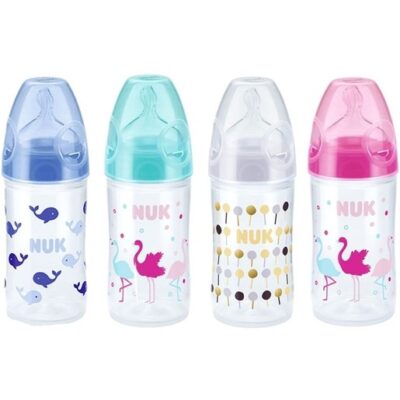 NUK New Classic Μπιμπερό Πολυπροπυλένιο Στενό Σχήμα με Θηλή Σιλικόνης 150ml
