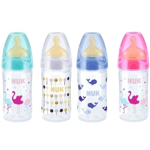 NUK New Classic Μπιμπερό Πολυπροπυλένιο Στενό Σχήμα με Θηλή Καουτσουκ 150ml
