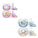 Avent Ultra Air Animals Πιπίλα Σιλικόνης 0-6 Μηνών SCF080/05 2 Τεμάχια