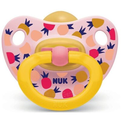 Nuk Classic Happy Kids Πιπίλα απο Καουτσούκ με Κρίκο Μεγέθους 3 (18-36 Μηνών) 1τμχ