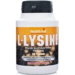 Health Aid L-Lysine 500mg Συμπλήρωμα Διατροφής Απαραίτητου Αμινοξέως για την Παραγωγή Δομικών Πρωτεϊνών του Σώματος 60 Tabs