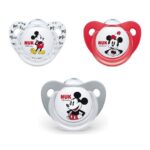 Nuk Trendline Disney Mickey Mouse Πιπίλα Σιλικόνης με Κρίκο 1 Τεμάχιο