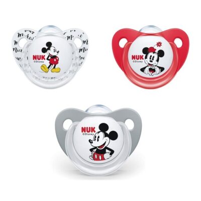 Nuk Trendline Disney Mickey Mouse Πιπίλα Σιλικόνης με Κρίκο 1 Τεμάχιο