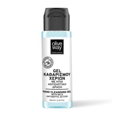 Olive Way Hand Cleansing Gel Αλκοολούχο Διάλυμα 70% Καθαρισμού Χεριών με Ήπια Αντισηπτική Δράση 60ml