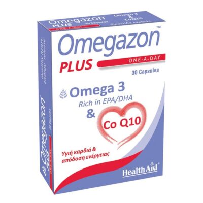 HealthAid Omegazon PLUS Ω3 & Co Q10 Φροντίδα και Τόνωση της Καρδιάς του Κυκλοφορικού και του Μυϊκού Συστήματος 30 caps