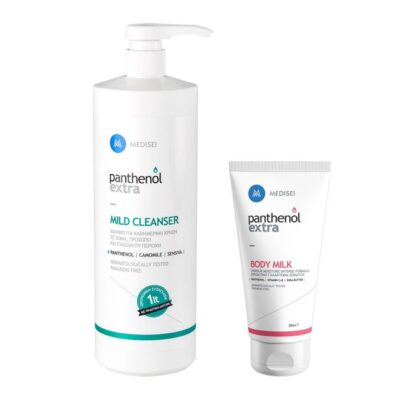 Medisei Panthenol Extra Promo Mild Cleanser 1L & Δώρο Body Milk 200ml