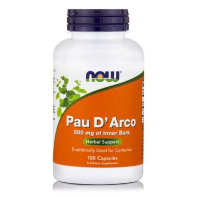 Now Foods Pau D'Arco 500mg Συμπλήρωμα Διατροφής για την Ενίσχυση του Ανοσοποιητικού & την Υγιή Εντερική Χλωρίδα 100 Caps