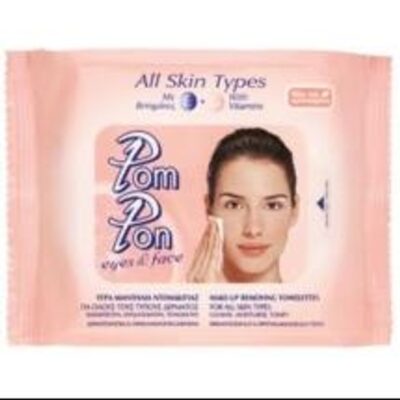 Pom Pon Υγρά Μαντήλια Ντεμακιγιάζ 20 Τεμάχια