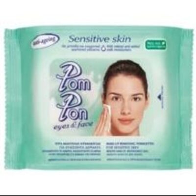 Pom Pon Sensitive Υγρά Μαντήλια Ντεμακιγιάζ 20 Τεμάχια