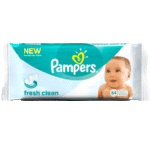 Pampers Fresh Clean Wipes 64 τεμάχια