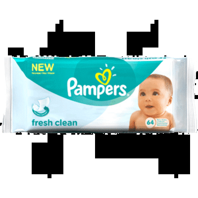 Pampers Fresh Clean Wipes 64 τεμάχια