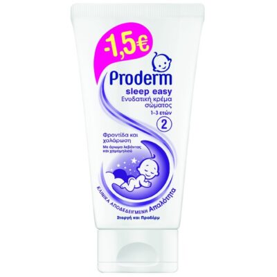 Proderm Sleep Easy Ενυδατική Κρέμα Σώματος για Φροντίδα & Χαλάρωση Για Ηλικίες 1-3 Ετών 150ml