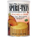 Nature’s Plus Spiru-Tein Συμπλήρωμα Διατροφής για Ενέργεια & Καταπολέμηση της Κούρασης με Γεύση Peaches & Cream 510gr
